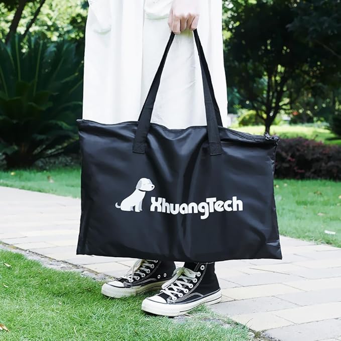 Foldable Pet Dog Playpen, Pop Up Portable Cat Playpen, Indoor/Outdoor for Kitten Puppy Play Pen, Cats Crate Cage Tent with Carrying Bag, 600D Oxford (Sky Blue + Beige, Small (26"x26"x18"), 8)