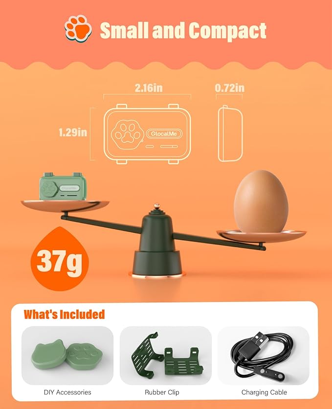 GlocalMe PetPhone GPS Tracker for Dog and Cat, AI Health Alerts and Two-Way Call, Real Time Tracking and Virtual Fence, Pet Tracker with 6 Advanced Location Technologies, Unlimited Range