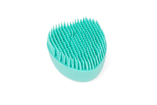 Luxurious Dog Bath Brush Scrubber - Soft Silicone Dog Shampoo Brush Combo for Pet Grooming, Bathing, & Massage Dispensing - Extreme Lather Dog Shower Brush (Green) by Crazy Piper