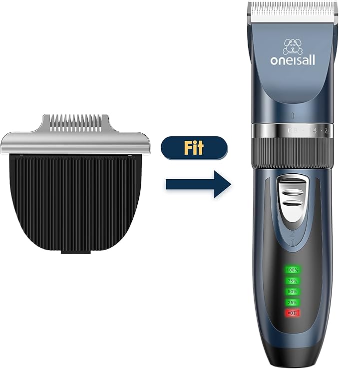 oneisall Cat Clippers Replacement Blade Cat Clippers for Matted Hair, Quiet Cat Shaver for Long Hair, Cordless Cat Hair Trimmer for Grooming, 2 Speed Pet Shaver Cat Grooming Kit
