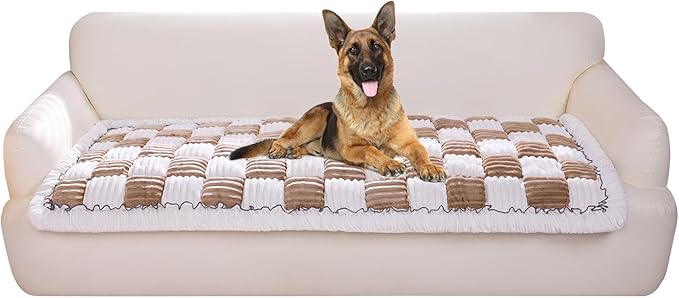 Pet Couch Cover, Couch Cover for Dogs Washable,Durable Pet Couch Covers for Sofa,Pet Friendly Sofa Protector, Large Dog Furniture Shield, Easy Clean Dog Couch Cover(27.6X70.9In,Light Coffee)