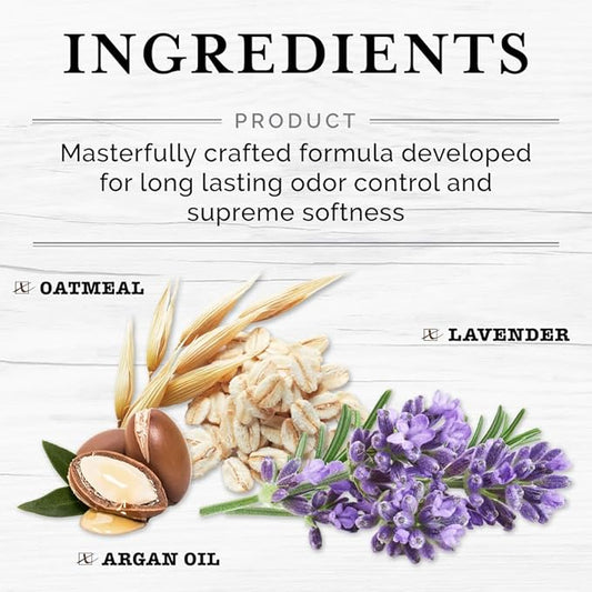 5-in-1 Dog & Pet Deodorizer Spray, Odor Control & Detangling - Fresh Lavender scent with Oatmeal & Aloe for coat health & shine. Vet-Recommended Grooming Perfume & Hypoallergenic Dog Cologne 8oz 240ml