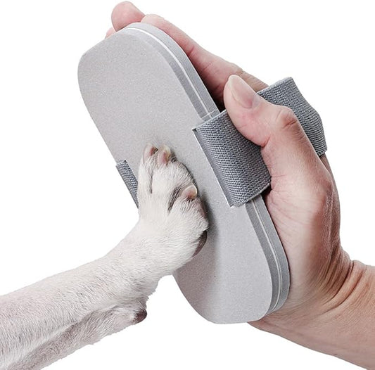 WAYUTO 2Set Dog Nail Scratch Boards and Cleaning Brush Anxiety-Free Nail File for Dogs Large Scratching Pad Handheld Board for Nails Soft Pet Brush Pet Claw Care Tools