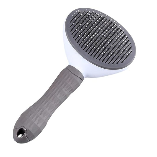 Cat Grooming Brush with Release Button Gently Removes Loose Undercoat, Tangles and Mats for Cats and Dogs Ideal for Long and Short Hair Suitable for Small to Large Pets