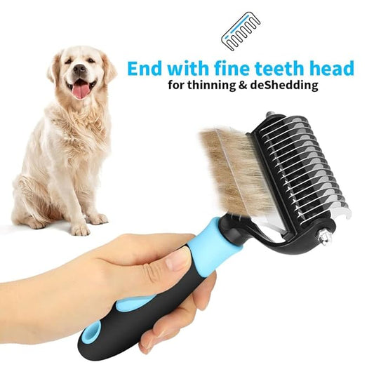 Dog Comb Pet Hair Brush Grooming 2 Sided Pet Grooming Brush