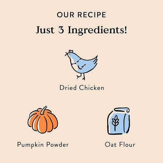 Bocce's Bakery Chicken & Pumpkin Dog Food Toppers – All-Natural, Wheat-Free Dog Food Topper Made with Real Ingredients, Baked in The USA, 8 oz