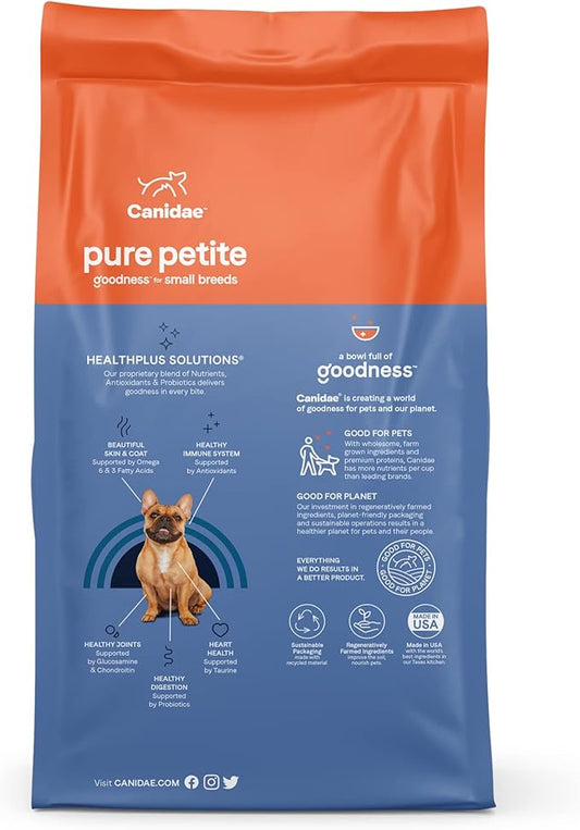 Canidae Pure Petite Freeze-Dried raw coated Recipe with Real Chicken Dog Dry 4 lbs.
