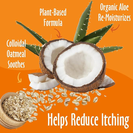 earthbath Oatmeal & Aloe Dog Shampoo and Conditioner - Oatmeal Shampoo for Dogs, Anti Itch Dry Skin Relief Pet Wash, Medicated Dog Shampoo & Conditioner, Hypoallergenic, Tearless - 16 Oz (1 Set)