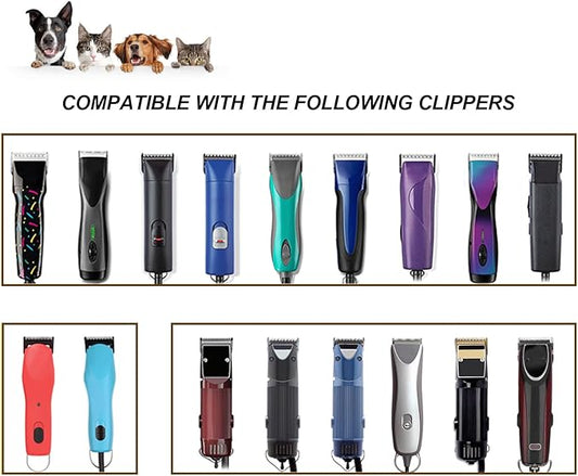 13pcs Pet Dog Grooming Clipper Stainless Steel Blade Kit,Compatible with Andis/Oster A5,Wahl KM10 Series