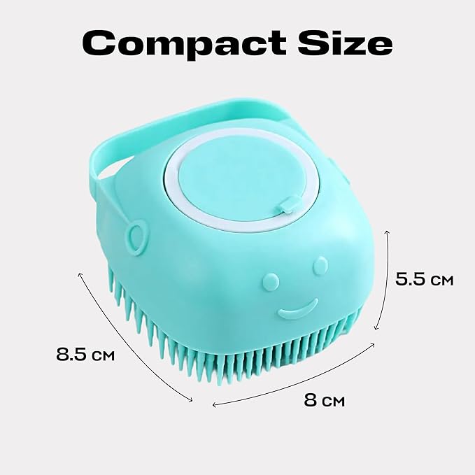 Pet Grooming Bath Massage Brush for Dogs and Cats โ Perfect for Bathing and Shedding