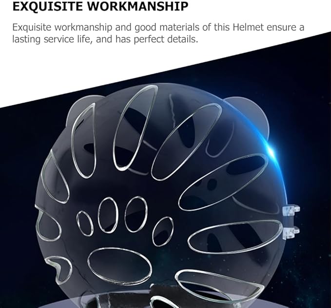 Cat Muzzle,Cat Clear Helmet, Breathable Cat Hood,Adjustable Cat Mouth Cover Grooming Face Mask for Preventing Cats Biting Chewing, Transparent Muzzle for Kittens and Adult Cats