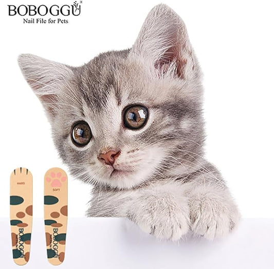 Generic Pet Nail Files Grinder Trim Doublesided Hard and Soft Nail File for Pets Dog Cat Parrot (A 5 Pieces), Cream