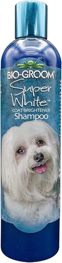 Bio-Groom Super White Dog Shampoo – Whitening Pet Shampoo, Dog Bathing Supplies, Puppy Wash, Dog Grooming Supplies, Cruelty-Free, Made in USA, Coat Brightener Shampoo – 12 fl oz 3-Pack
