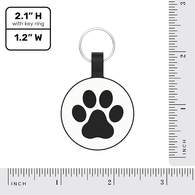 MYLUCKYTAG Silent Silicone QR Code Pet ID Tags Dog Tags - Pet Online Profile - Scan QR Receive Instant Pet Location Alert Email