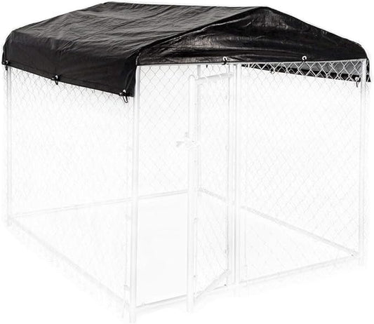 Dog Kennel Cover - WeatherGuard™ Small All Season Dog Run Cover & Roof - Perfect Fit for Lucky Dog 5ft. X 5ft. Outdoor Cages and Pens (5ft. X 5ft)