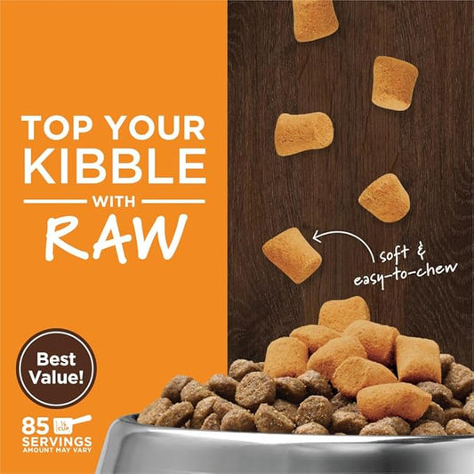 Instinct Raw Boost Mixers Freeze Dried Dog Food Toppers For Dry Food, Grain Free Dog Food Toppers with Chicken For Dogs - Gut Health, 23 oz