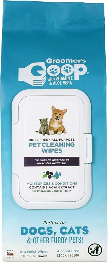 Groomer's GOOP Pet Cleaning Wipes 100 Ct. Soft Pack