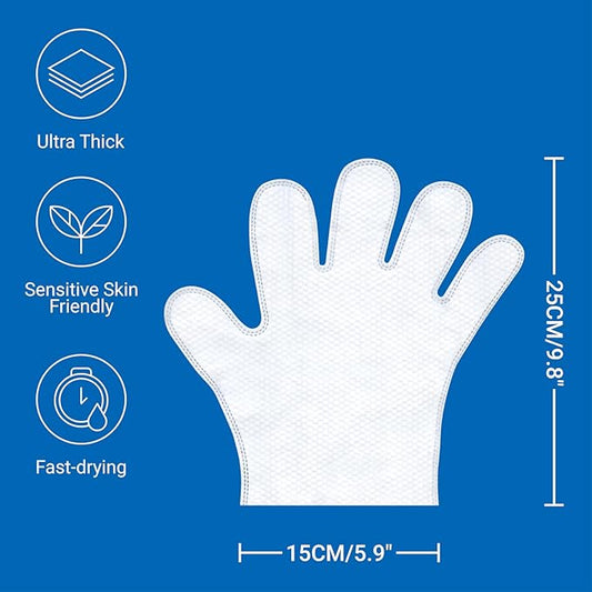 Pet Grooming Glove Wipes, Dog and Cat Cleaning Wipes for Fur, Paws, Butt, Puppy and Dog wet wipes, Hypoallergenic Deodorizing with Natural Sunshine Oat Extract, On-the-Go Freshness, Fast clean