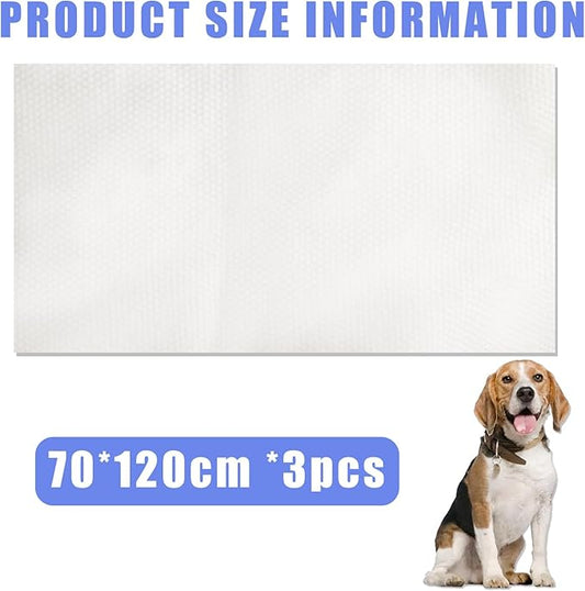 Disposable Pet Bath Towel,3 PCS Portable Pet Grooming Towels,27.5 x 47.2 inch Convenient Pet Cleaning Towel Pet Drying Towels,Absorbent Bath Towel for Large Dog