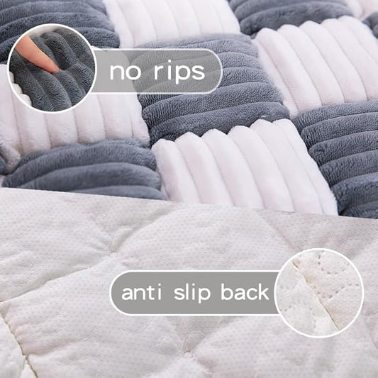 Pet Couch Cover, Couch Cover for Dogs Washable,Durable Pet Couch Covers for Sofa,Pet Friendly Sofa Protector, Large Dog Furniture Shield, Easy Clean Dog Couch Cover(27.6X70.9In,Gray)