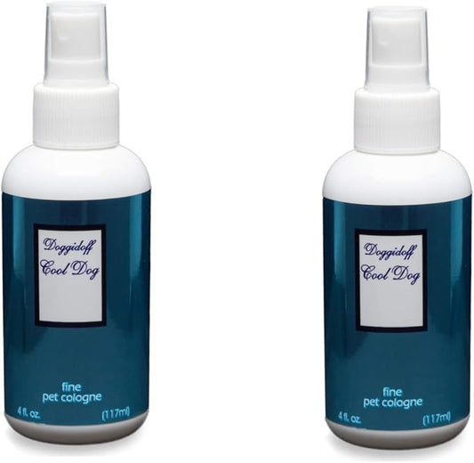 Designer Pet Colognes, Pet Fragrances for the Best Smellers. (2) 4oz Bottles (Cool Dog)