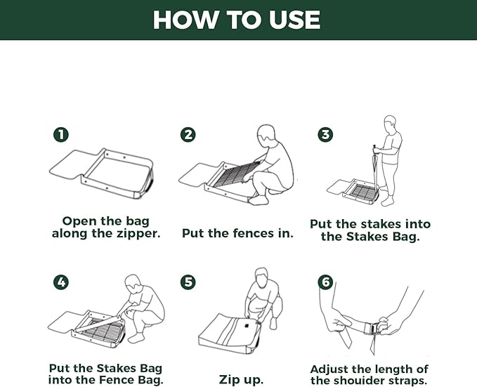 FXW Specialized Dog Playpen Storage Bag (Not Suitable for Other Brands), Designed for RV Trips, Fits 50" H 8 Panels and 9 Stakes│Patented