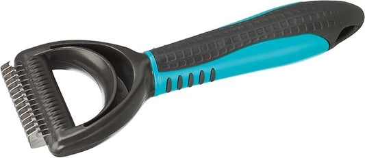 TRIXIE Pet Deshedding Undercoat Rake, For Cats and Dogs, Detangle and Thin 2" x 7" (5x18cm)