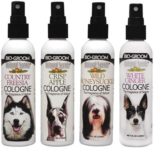 Bio-groom Crisp Apple Dog Cologne – Deodorizing Spray, Dog Bathing Supplies, Puppy Wash, Cat & Dog Grooming Supplies, Cruelty-Free, Made in USA, Dog Perfume – 4 fl oz 1-Pack