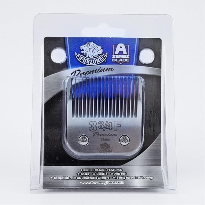 Detachable Blade - Size 3 3/4F Blade 1/2", Made of Extra Durable Japanese Steel, Compatible with Most Andis, Oster, Wahl A5 Clippers
