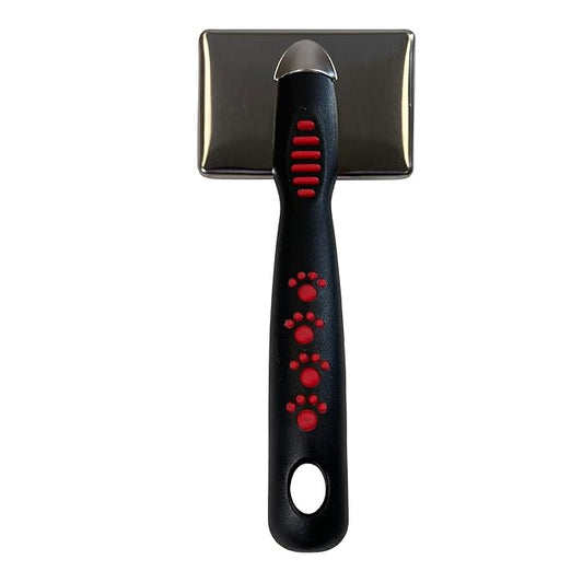 Ryan's Pet Supplies Paw Brothers Flat Slicker Brush for Dogs, Professional Grade, Coated Tips, Gentle on Skin, Maximum Coverage, Mini/Small