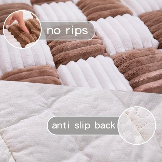 Pet Couch Cover, Couch Cover for Dogs Washable,Durable Pet Couch Covers for Sofa,Pet Friendly Sofa Protector, Large Dog Furniture Shield, Easy Clean Dog Couch Cover(27.6X59In,Dark Coffee)