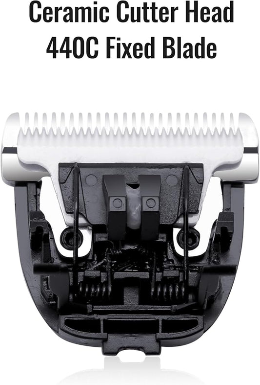 FENICE PEAK 10FC Low Noise Pet Dog Grooming Clippers Replacement Blade Ceramic Edge Detachable Steel Pet Clipper Blade with Cutting Length of 1.9mm 1/13'' (1 Count)