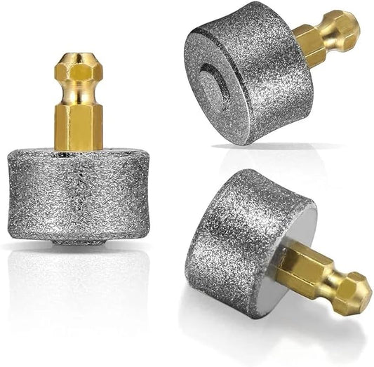 Tvoip 3 Pack Dog Nail Grinder Regular, Extra Hard Super Soft Replacement Head Small Large Dogs Premium Quality Diamond Tip Drill Bit Professional Dog Nail Trimmers Grooming Kit