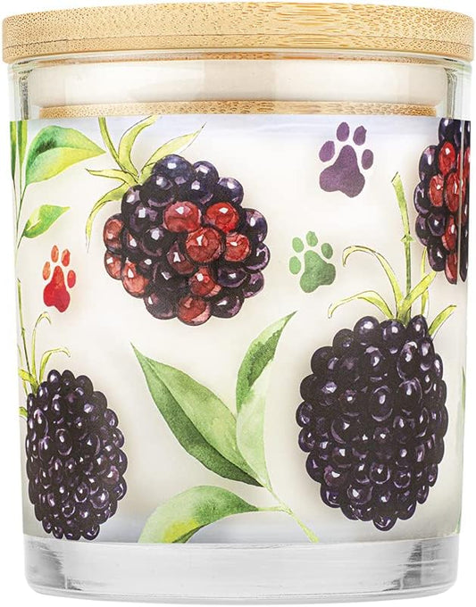 Pet House 9 oz BlackBerry Tea Scented Candle, Clean Burning, Long Lasting Plant Based Soy Candle for Pet Odor, Spring, Summer Scented 60 Hour Burn Time