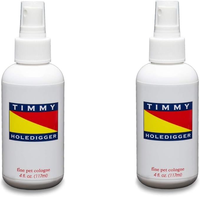 Designer Pet Colognes, Pet Fragrances for The Best Smellers. (2) 4oz Bottles (Timmy Holedigger)