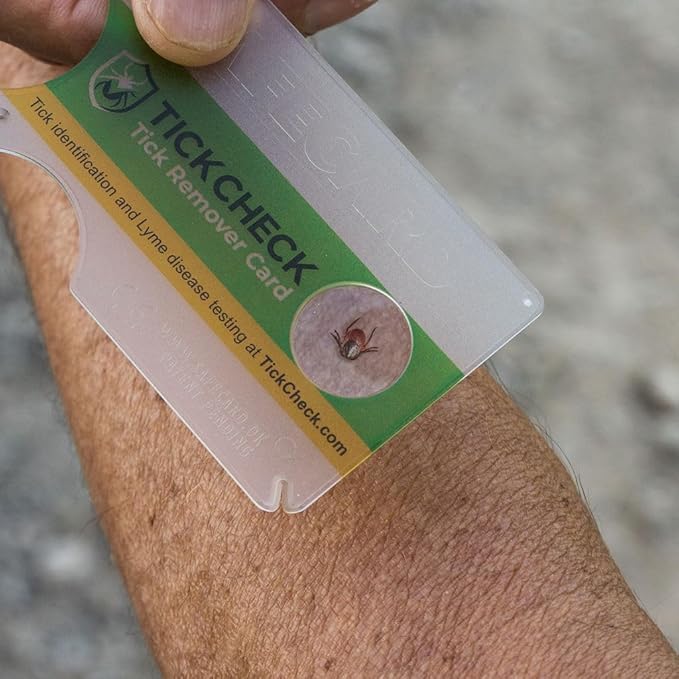 Tick Remover Card - Wallet Sized Tick Removal Tool with Free Tick ID Card & Testing Information - for People, Dogs, Cats (2)