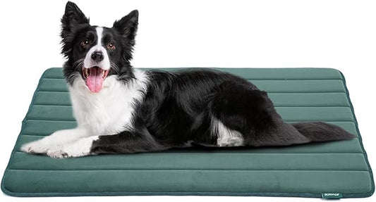 BALANCE Dog Crate Pad, Dog Foam Crate Mat Kennel Pad, Washable Water-Resistant Pet Bed Flat Dog Cage Mat for Large Dogs