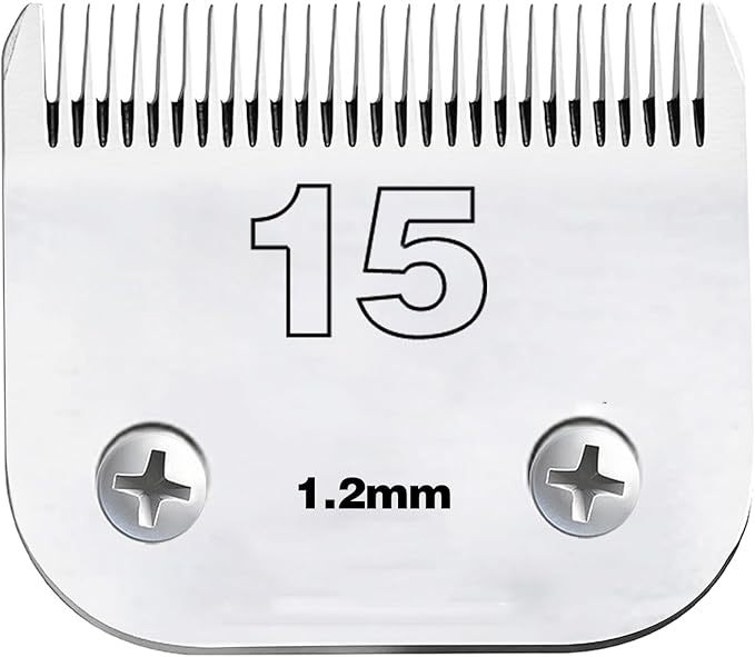 Dog Grooming Detachable Ceramic Blade Compatible with Andis Hair Clippers (15:3/64"(1.2mm))