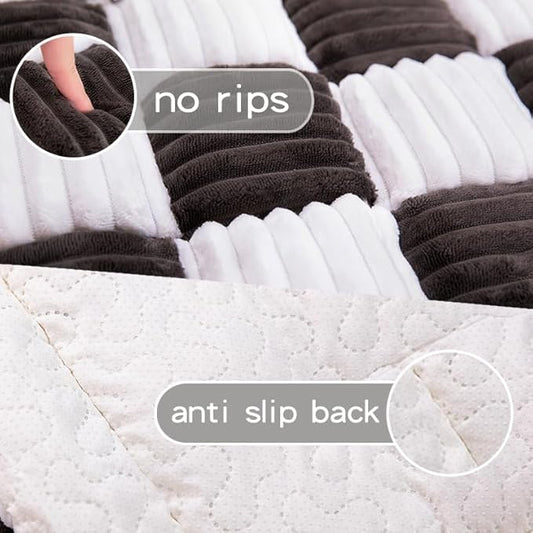 Pet Couch Cover, Couch Cover for Dogs Washable,Durable Pet Couch Covers for Sofa,Pet Friendly Sofa Protector, Large Dog Furniture Shield, Easy Clean Dog Couch Cover(27.6X59In,Black)