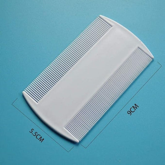 White Double Sided Nit Fine Tooth Head Lice Hair Combs For Kids Pet dog Flea Plastic Hair Remove Lice Brush W8E1 Comb Dog Combs