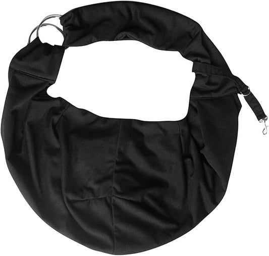 Surblue Pet Sling Carrier Bag with Hands-Free Reversible Belts, Safe Comfortable Adjustable Crossbody Shoulder Outdoor Travel Pet Tote Suitable for Small Dog Cat Puppy up to 12 lb (Black)