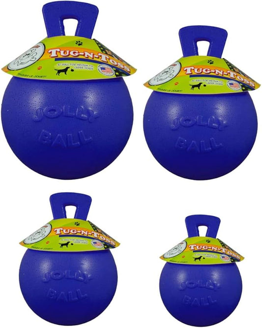 Jolly Pets Dog 10-Inch Tug-n-Toss, Blue