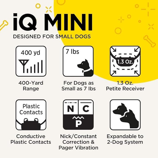 Dogtra iQ Mini Additional Receiver Rechargeable Waterproof Mini Remote Dog Training E-Collar