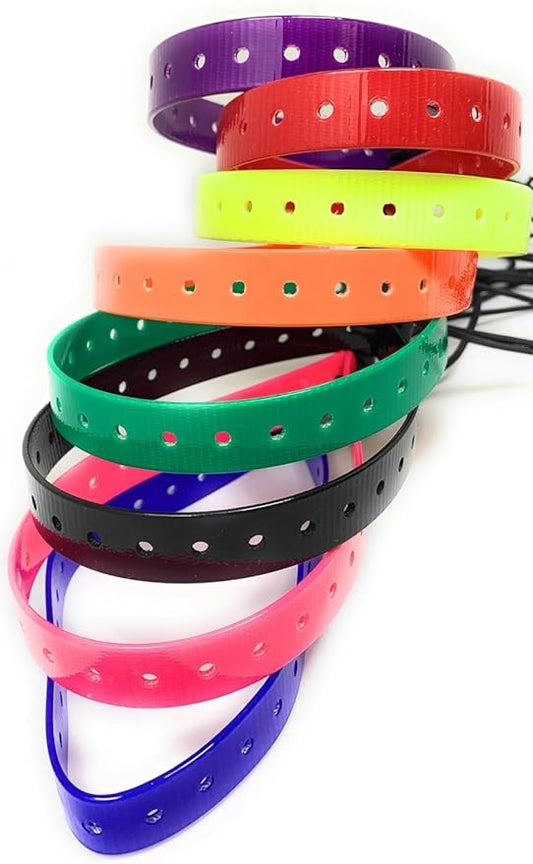 Replacement GPS eCollar with Adjustable Bungee, Multi-Hole Design, and Secure Toggle Closure for Small Dogs (Neon Pink, Small Neck)