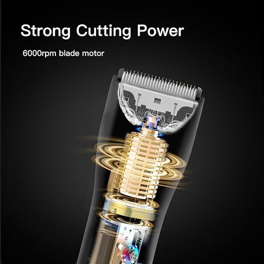 Handy & Powerful Long Lasting Pet Electric Hair Trimmer Kits Waterproof Cordless Rechargeable Grooming Shavers for Small Dogs and Cats