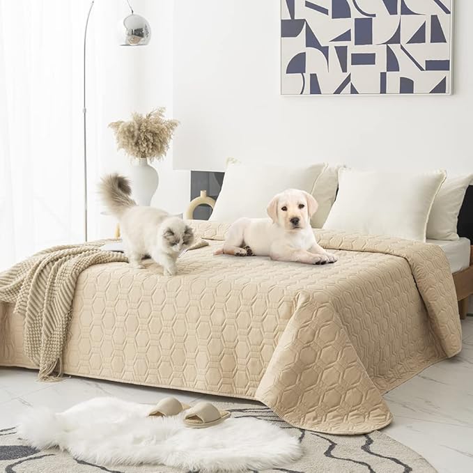 Waterproof and Anti-Slip Dog Bed Cover and Pet Blanket Sofa Pet Bed Mat ,car Incontinence Mattress Protectors Furniture Couch Cover for Most Cats Dogs, Pets