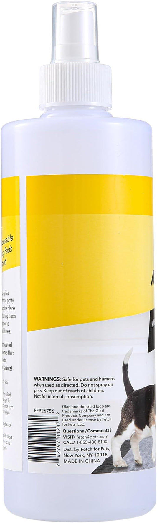 Glad for Pets Attractant Spray for Potty Training Dogs & Puppies, Peanut Butter Scent, 16oz - Effective Dog Potty Training Spray, Indoor or Outdoor Dog Potty Training Aid, 16oz Bottle