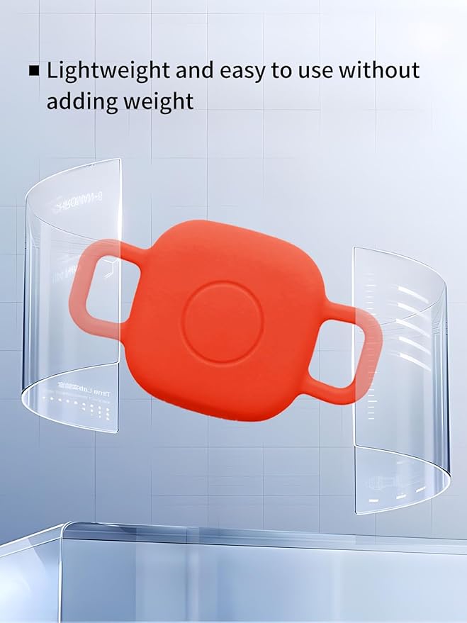 Case for Tile by Life360 Mate (2024) Bluetooth Tracker for Dog, Cat, Pets, Soft Silicone Protective Portable Scratch Shock Resistant,1 Red+1 Blue.
