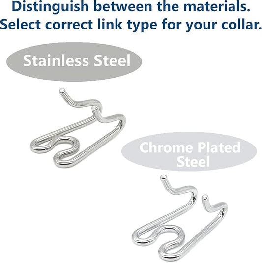 2.25mm Herm Sprenger Prong Collar Extra Links Chrome Plated (3 pack)