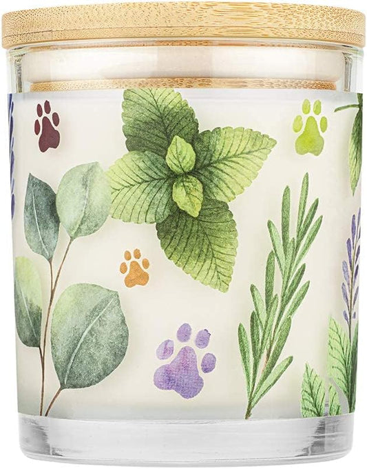 Pet House 9 oz Herb Garden Scented Pet Odor Candle, Clean Burning, Long Lasting, Plant Based Spring, Summer Scented Soy Candle, 60 Hour Burn Time